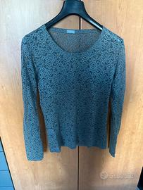 Maglia ragno in pizzo verdone