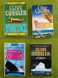 Set 4 romanzi di Clive Cussler, serie Dirk Pitt.