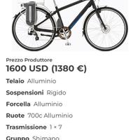 City Bike Elettrica Giant