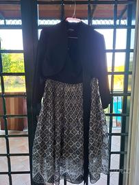 Abito elegante con coprispalle