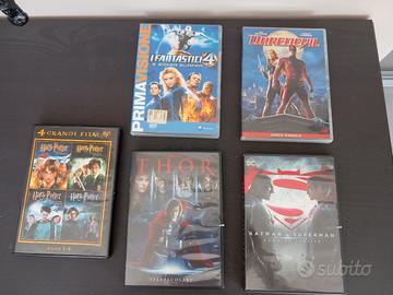Lotto DVD super eroi + 4 film Harry Potter