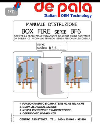 box acqua sanitaria DE PALA