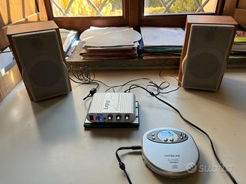 Mini-Amplificatore stereo+ lettore cd + casse Sony