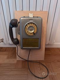 Telefono pubblico a gettoni Sip Stipel Anni 50