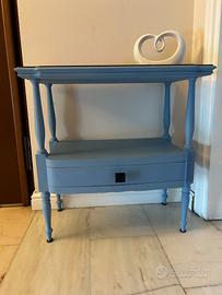Comodino vintage blu