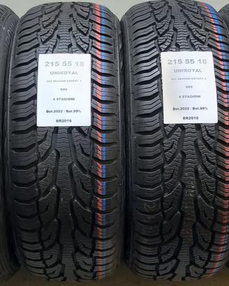 4 GOMME 215 55 18 UNIROYAL BR2016