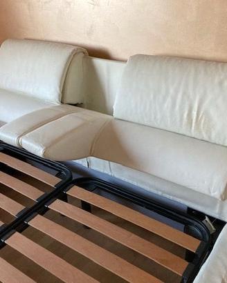 Letto matrimoniale + reti con doghe in legno