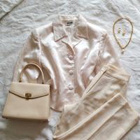 Blazer Satin Dream Shabby Chic Style viscosa-lino