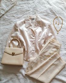 Blazer Satin Dream Shabby Chic Style viscosa-lino