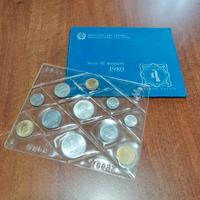 Serie divisionale monete lira anno 1980 