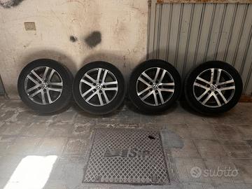 gomme e cerchi vw 5x112 r16 montati su golf 7