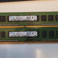 2x 4GB DDR3 RAM Samsung PC3-12800