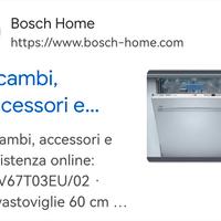 Lavastoviglie Bosch 