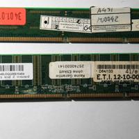 RAM PC133 64MB cadauno, 2 moduli x retrocomputing