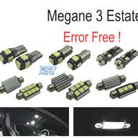 KIT 15 LAMPADE LED INTERNE PER RENAULT MEGANE III 