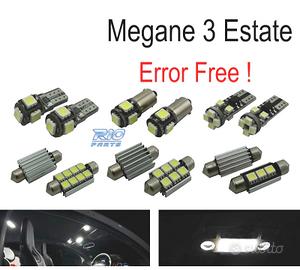 KIT 15 LAMPADE LED INTERNE PER RENAULT MEGANE III 