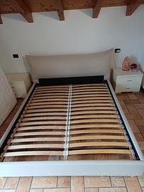 Letto matrimoniale con reti singole 