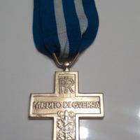 Medaglia crece Merito di guerra ww2