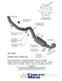Kit collettori Leovince x Honda X-ADV / FORZA 750