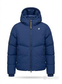 Piumino K-Way Hugol Thermo Soft Touch Blu-Taglia L