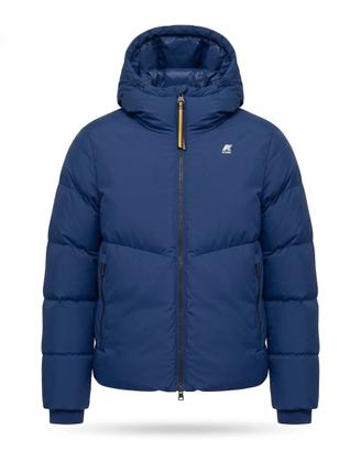 Piumino K-Way Hugol Thermo Soft Touch Blu-Taglia L