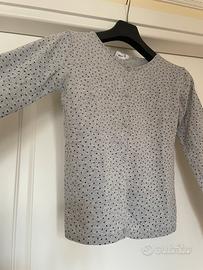 Pullover cardigan elegante  12 anni grigio strass