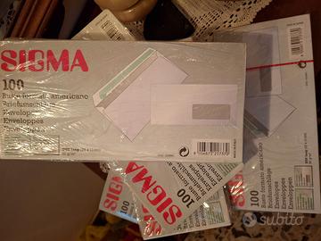 500 buste Sigma commerciali 11 x23 cm, 90 gr