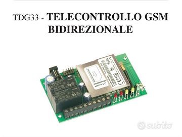 TDG-33 telecomando via SMS a 4 canali 2u + 2e