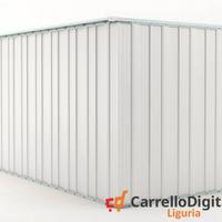 Deposito attrezzi giardino 175x307cm 5,4mq bianco