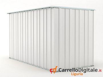 Deposito attrezzi giardino 175x307cm 5,4mq bianco