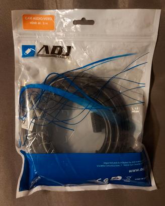 CAVO HDMI 2.0 DA 5 MT ADJ 4K NERO NUOVO