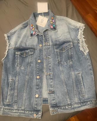 Gilet jeans donna