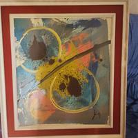 Quadro astratto moderno firmato – opera originale 