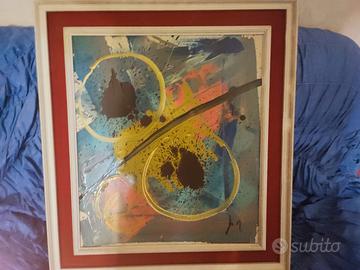 Quadro astratto moderno firmato – opera originale 