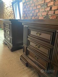 2 comodini in pioppo