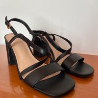 Sandalo donna nero elegante
