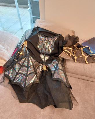 vestito regina dei ragni 8 10 anni