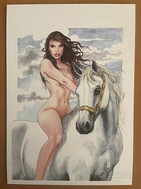 Milo Manara omaggio a Emily Ratajkowski