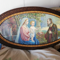Quadro vintage Sacra Famiglia originale '900