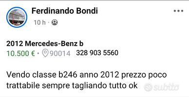 X conto di un' amico vende auto 