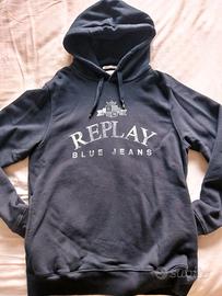 REPLAY Felpa Uomo con Cappuccio taglia L
