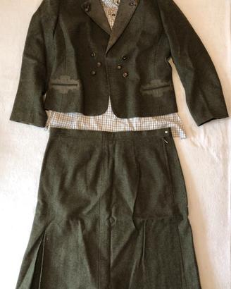 Completo Loden STEINER Originale Lana Vergine 3Pz