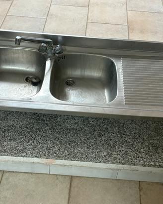 Lavello acciaio inox 2 vasche