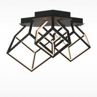 Lampadario a tre cubi