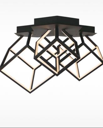 Lampadario a tre cubi