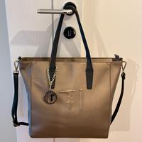 Trussardi Jeans borsa con tracolla bronzo