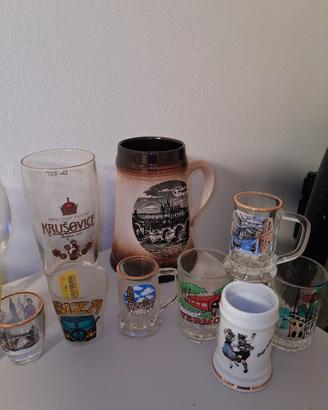 Lotto 34 pezzi Bicchieri burra e shot vintage