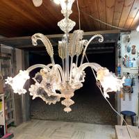 lampadario a sei lusi murano non ci sono 3 fiori p