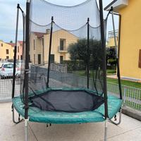 Tappeto elastico con rete di protezione, 180cm