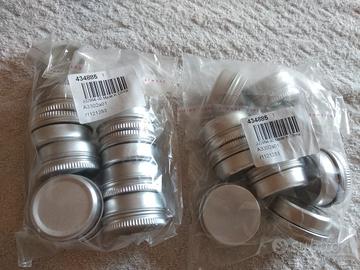 20 piccoli contenitori in alluminio 